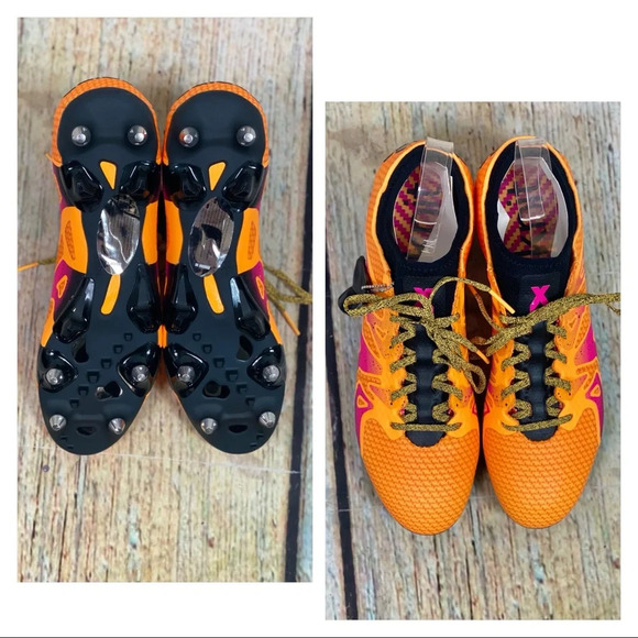 ADIDAS NIB Gold Pink X15+Primeknit Soccer Shoes LAST PAIR! - Picture 4 of 16